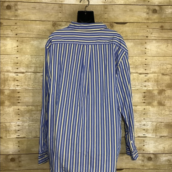Men’s CHAPS size XL button down striped long sleeve - Picture 2 of 4
